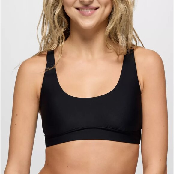 prAna Mallorca Swim Top | Size M | NWT | Black | Lace-Up Back | Sustainable - Picture 4 of 5